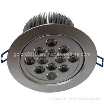 12*1W LED Down Light Recessed Light Dimmable CE RoHS 3 Years Warranty